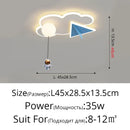 GobekUsa Children's Room Ceiling Chandelier Light - Modern Dimmable Indoor Lighting