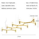 GobekUsa Crown Major Chandelier: Modern Luxury LED Light for Kitchen, Hotel, Living Room
