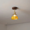 GobekUsa Glass Wood LED Ceiling Light Nordic Design for Living Room & Corridor