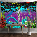 GobekUsa Jellyfish Underwater Tapestry: Psychedelic Alien Art for Home Decor