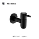 GobekUsa Brass Black Wall Mount Garden Faucet for Extended Outdoor Use