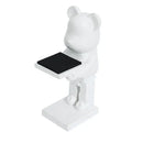 GobekUsa Cartoon Bear Watch Stand & Jewelry Storage Rack - Trendy Resin Ornaments & Celebration Gifts