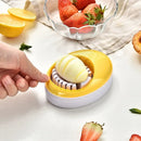 GobekUsa Egg Cutter Slicer Easy Slice Kitchen Tool Fruit Slices Purple Clean