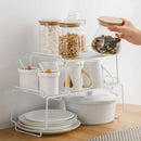 GobekUsa Kitchen Organizer Rack for Dishes, Spice Jars, and Seasoning Bottles