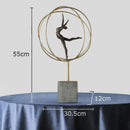GobekUsa Gymnast Figures Statue Resin Sculpture Room Decor Abstract Athlete Aesthetics