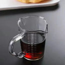 GobekUsa Glass Espresso Measuring Cup Double Mouth Clear Scale Milk Latte Jug