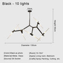 GobekUsa Glass LED Chandelier Ceiling Light for Modern Nordic Design Home Decor