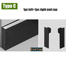 GobekUsa 5cm LED Aluminium Profile Baseboard for Surface Mounted Linear Lighting