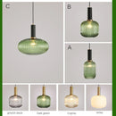 GobekUsa Gray Glass LED Pendant Lights for Modern Nordic Home Decor