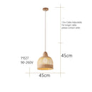 GobekUsa Bamboo Pendant Lamps in Handmade Natural Wabi Sabi Style for Home, Dining, Bar Island