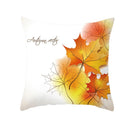 GobekUsa Autumn Maple Leaves Pillow Cases Short Plush Cushion Cover Sofa Pillowslip
