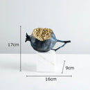 GobekUsa Golden Pomegranate Sculpture Desk Decoration