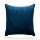 GobekUsa Blue Wave Crimping Quilted Cushion Cover for Home Sofa Bed Decor