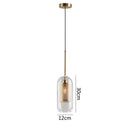 GobekUsa Glass Pendant Lights: Nordic Style Dining Kitchen Bedroom Lighting Fixtures