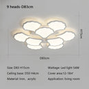 GobekUsa Ginkgo Biloba LED Ceiling Lamp Dimmable Minimalist Modern Indoor Light Fixtures