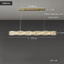 GobekUsa Glass Chandelier LED Ceiling Light Fixture Modern for Living Room Hotel Dining Hall