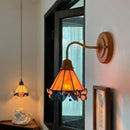 GobekUsa Butterfly Glass LED Wall Light with Copper Arm for Home Decor.