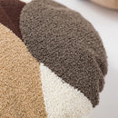GobekUsa Abstract Beige Coffee Brown Knot Cushion Cover | Handmade Neutral Art for Sofa Bed