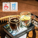 GobekUsa Double Wall Glass Coffee Mug Set - Enjoy Your Favorite Beverages in Style