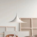 Minimalist Horn Pendant Light in Black or White