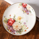 GobekUsa Elegant Floral Ceramic Cup & Saucer Set
