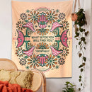 GobekUsa Boho Moon Flower Magic Tapestry Wall Hanging for Home Decor
