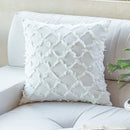 GobekUsa Cotton Diamond Cushion Cover in Mustard Orange Beige for Living Room Sofa Bed