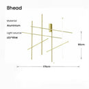 GobekUsa LED Linear Ceiling Chandelier Italian Designer Luxury Dining Room Chandelier
