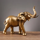 GobekUsa Elephant Resin Sculpture: Luxury Animal Statue for Home & Office Decor