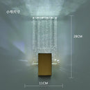 GobekUsa Crystal Brass LED Wall Lamp Sconce for Modern Luxury Art Decor