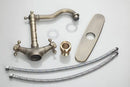 GobekUsa Antique Brass Kitchen Tap Mixer Faucet Double Handles Sink Torneiras Cozinha