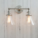 GobekUsa Funnel Glass Wall Sconce Light Fixture for Bedroom and Loft Decor