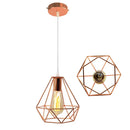 GobekUsa Industrial Metal Cage Pendant Lamp for Home Lighting