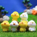 GobekUsa Chick Doll Figurines Miniature Fairy House Decor Hen Luminous Animals Statue