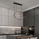 GobekUsa Gold Black Dimmable LED Chandelier for Dining Room Kitchen Bar Lighting