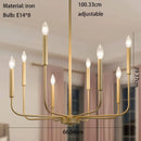 GobekUsa Iron Branch Chandelier LED Pendant Light - Elegant Home Decor