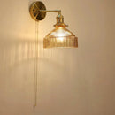 GobekUsa Glass Shade LED Wall Lamp for Luxury Living Room Decor