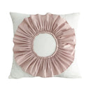 GobekUsa 3D Velvet Flower Pillow Covers in Yellow Beige 45x45cm