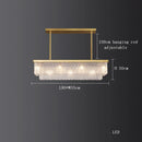 GobekUsa Crystal LED Chandelier: Minimalist Luxury Lighting for Dinning Table