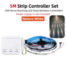 GobekUsa Flowing LED Strip Light: SMD 2835 Pixel Horse Race Tape Light with Wireless Controller