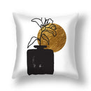 GobekUsa Ginkgo Leaves Print Sofa Pillowcase 45x45cm Modern Nordic Chair Cushion Cover