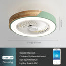 GobekUsa 52CM Ceiling Fan Light 6 Speeds Reversible Blades 36W Living Dining Room
