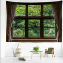 GobekUsa Jungle Scenery Wall Tapestry: Natural Boho Minimalist Art for Home Decoration