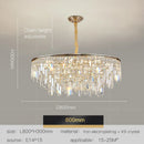 GobekUsa Crystal LED Chandelier for Living Room, Dining & Bedroom - High-end Luxury Lighting