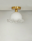 GobekUsa Antique Glass Ceiling Light: Elegant French Design, Unique Modern Brass Luminaria