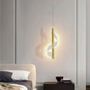 GobekUsa Acrylic Spiral Pendant Lamp Bedroom Living Room Modern Nordic Drop Hanging Light