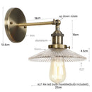 GobekUsa Industrial Loft LED Wall Lights for Bedroom, Plug In Stairs Lamp