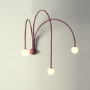 GobekUsa Iron Glass LED Wall Light for Living Room Bedside Table Restaurant Home Decorations