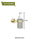 GobekUsa Brushed Gold Bathroom Pendant Set: Toilet Brush Holder, Paper Holder, Towel Bar & More