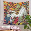 GobekUsa Bohemian Tapestry Ins Wall Hanging Psychedelic Decor for Bedroom